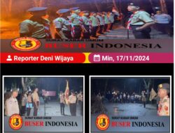 Pelantikan Anggota Saka Bhayangkara Polres Muara Enim di Perkemahan Hutan Kota Muara Enim