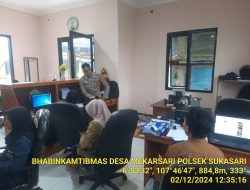 Polsek sukasari melaksanakan sambang untuk menjalin silaturahmi