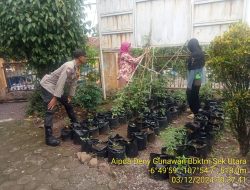 Bhabinkamtibmas Desa Margamukti Laksanakan Sosialisasi Pemanfaatan Pekarangan Rumah untuk Peternakan atau Pertania