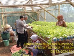 Aipda Dedy Laksanakan Sosialisasi Pemanfaatan Pekarangan Rumah Untuk Pertanian Terbatas Dalam Rangka Mendukung Percepatan Asta Cita Swasembada Pangan di Desa Mulyasari