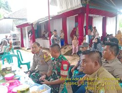 Kegiatan Pengamanan Hiburan Syukuran Dusun Nangkerok, Desa Cikaramas Berjalan Lancar