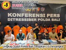 Ungkap Judol Polda Bali Tetapkan 10 Tersangka