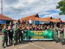 menyambut Hari Juang TNI AD Tahun 2024, Kodim 0610/Sumedang menggelar Karya Bakti pembersihan lingkungan pasar yang berada di seluruh jajaran Koramil.