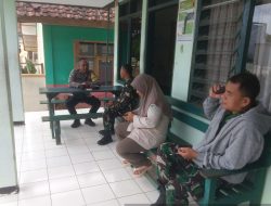 Sinergitas TNI – Polri, Dalam Kegiatan Sambang  anggota koramil1003 Tanjungkerta