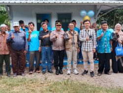 Kapolsek Tanjungkerta menghadiri Kegiatan peresmian sarana air bersih di Dsn. Nangkod Desa Tanjungmekar