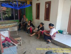 Bripka Agus Sukmana Laksanakan Silaturahmi Kamtibmas dan Dumas Keliling dalam Rangka BEYOND TRUST PRESISI