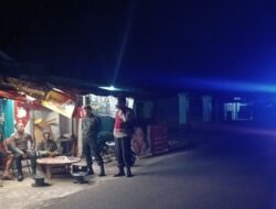 Patroli malam,Polsek Tanjungkerta Polres Sumedang Polda jabar terus berusaha wujudkan situasi yang aman dan kondusif