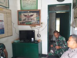 Sinergitas TNI – Polri, Dalam Kegiatan Sambang  anggota koramil1003 Tanjungkerta