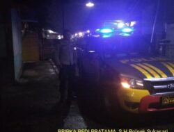 Anggota Polsek Sukasari Rutin Laksanakan Patroli KRYD Blue Light / Malam hari di Wilayah Kecamatan Sukasari Kabupaten Sumedang