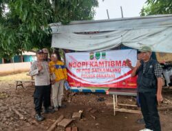 Polsek Sukatani laksanakan Ngopi Kamtibmas Bersama Masyarakat di Poskamling Kp Gamprit