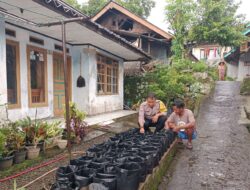 Bhabinkamtibmas Polsek Tanjungkerta Ajak Masyarakat Tanam Ketahanan Pangan