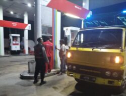 Meminimalisir Terjadinya tindak Kriminalitas pada Malam hari, Polsek Tomo laksanakan Patroli “Blue Light