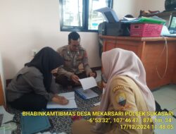 Polsek sukasari melaksanakan sambang untuk menjalin silaturahmi