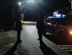 Anggota Polsek Sukasari Laksanakan Patroli KRYD Blue Light / Malam hari di Wilayah Kecamatan Sukasari Kabupaten Sumedang