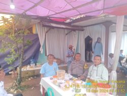 Kegiatan Monitoring Pengamanan Syukuran Pernikahan di Dusun Sindangjaya, Desa Kertamukti