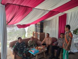 Sinergitas TNI – Polri, Dalam Kegiatan Sambang ke warga Desa Banyuasih Kec. Tanjungkerta
