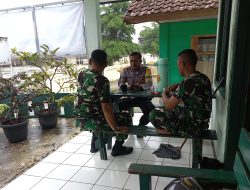 Sinergitas TNI – Polri,Polsek Tanjungkerta Polres Sumedang Polda Jabar,sambangi Koramil Tanjungkerta jalin silaturahmi