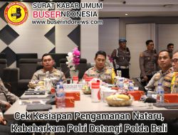 Cek Kesiapan Pengamanan Nataru, Kabaharkam Polri Datangi Polda Bali