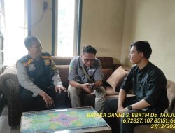 Bripka Dani Santika melaksanakan sambang/silatrahmi Kamtibmas ke aparatur Desa Tanjungmedar