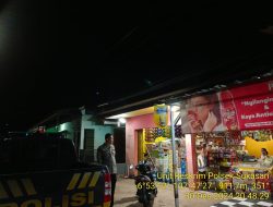Anggota Polsek Sukasari Rutin Laksanakan Patroli KRYD Blue Light / Malam hari di Wilayah Kecamatan Sukasari Kabupaten Sumedang