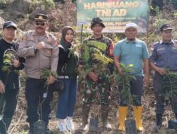 Kegiatan Penanaman Pohon Dalam Rangka Memperingati HARI JUANG TNI AD di Wilayah Koramil 1008/Buahdua