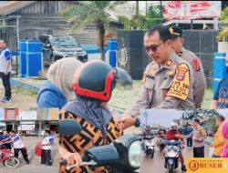 Polsek Satui Polres Tanah Bumbu Turun ke Jalan Rutin Bagikan Makan Gratis jumat Berkah untuk Masyarakat