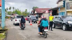 Polres Pagar Alam Atur Lalin di Simpang Manna, Antisipasi Lonjakan Kendaraan Libur Tahun Baru 