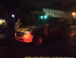 Anggota Polsek Sukasari Rutin Laksanakan Patroli KRYD Blue Light / Malam hari di Wilayah Kecamatan Sukasari Kabupaten Sumedang