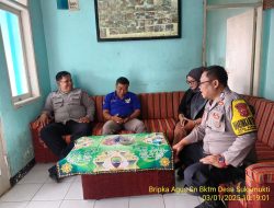 Aipda Tata Sasmita bersama Bripka Agus Sukmana melaksanakan sambang/silatrahmi kamtibmas
