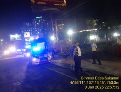 Anggota Polsek Sukasari Rutin Laksanakan Patroli KRYD Blue Light / Malam hari gabungan zona 1 di Wilayah Kecamatan Jatinangor Kabupaten Sumedang