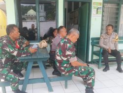 Sinergitas TNI – Polri,Polsek Tanjungkerta Polres Sumedang Polda Jabar,sambangi Koramil Tanjungkerta jalin silaturahmi