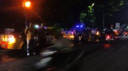 Patroli gabungan Dialogis Malam Hari dalam rangka Kegiatan Rutin Yang Ditingkatkan (KRYD) Gabungan Polsek Wilayah Zona 2 untuk mencegah terjadinya C3