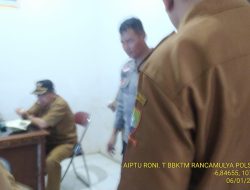 Aiptu Roni Tarki Laksanakan Sambang dan Silaturahmi Kamtibmas Kepada Perangkat Desa Rancamulya