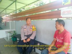 Aiptu Dody Ramayana Laksanakan Door To Door System Dalam Rangka Pelaksanaan Beyond Trust Presisi Diwilayah Binaan Kelurahan Kota Kaler