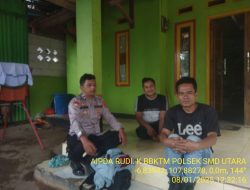 Aipda Rudi Kurniawan Laksanakan Sambang & Silaturahmi Kamtibmas Dalam Rangka Pelaksanaan Quick Wins Presisi kepada warga masyarakat desa Sirnamulya
