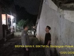 Anggota Polsek Sukasari Rutin Laksanakan Patroli KRYD Blue Light / Malam hari di Wilayah Kecamatan Sukasari Kabupaten Sumedang