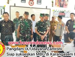 Pangdam IX/Udayana Zamroni Siap sukseskan MBG di Karangasem