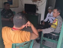Sinergitas TNI – Polri, Dalam Kegiatan Sambang ke warga Desa Sukamantri Kec. Tanjungkerta