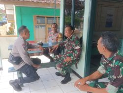 Sinergitas TNI – Polri,Polsek Tanjungkerta Polres Sumedang Polda Jabar,sambangi Koramil Tanjungkerta jalin silaturahmi