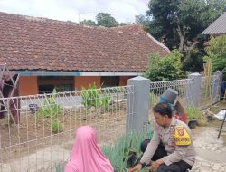 Bhabinkamtibmas Polsek Tanjungkerta Ajak Masyarakat Tanam Ketahanan Pangan
