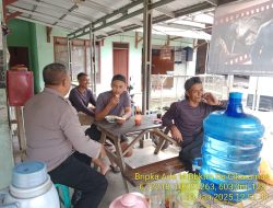 Bripka Yuyun Yuwana bersma Bripka Ade Mulyana melaksanakan sambang/silatrahmi Kamtibmas dan dumas keliling dalam rangka BEYOND TRUST PRESISI
