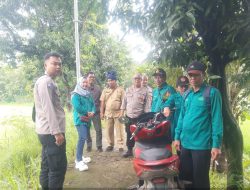 Bhabinkamtibmas Polsek Tomo Ajak Masyarakat Tanam Tanaman Dalam Rangka Ketahanan Pangan.