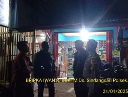 Anggota Polsek Sukasari Rutin Laksanakan Patroli KRYD Blue Light / Malam hari di Wilayah Kecamatan Sukasari Kabupaten Sumedang