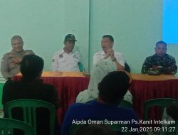 Kapolsek Tanjungmedar Pantau Penggunaan Anggaran Desa Tanjungwangi Tahun 2024