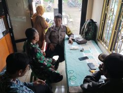 Sinergitas TNI – Polri, Dalam Kegiatan Sambang kepada perangkat Desa