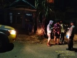Anggota Polsek Sukasari Laksanakan Patroli KRYD Blue Light / Malam hari di Wilayah Kecamatan Sukasari Kabupaten Sumedang