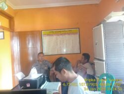 Bripka Yuyun Yuwana melaksanakan sambang/silatrahmi kamtibmas ke aparatur Desa binaan