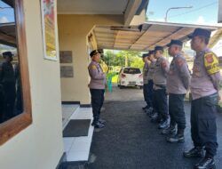 Kapolsek Tanjungkerta Pimpin Apel Kesiapan Pengamanan Antisipasi Gangguan Kamtibmas Menjelang Liburan Isra Mi’raj dan Tahun Baru Imlek 2025