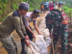 Kerja Bakti Bersama di Blok Ciwalahir, Desa Genteng: Wujud Sinergi TNI-Polri, Pemkec Sukasari, Pemdes Genteng dan Masyarakat