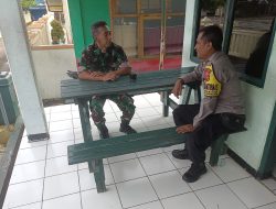 Sinergitas TNI – Polri,Polsek Tanjungkerta Polres Sumedang Polda Jabar,sambangi Koramil Tanjungkerta jalin silaturahmi
